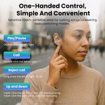 Earphone Manufacturer - Open Ear Wireless 5.4 - with Mic Sports for Small Ears/Glasses Wearers