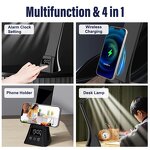 Power Station Manufacturer - 4-in-1 Multi Function - Clock Alarm Desk Lamp BT Speaker