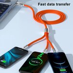 Cable Manufacturer - 3-in-1 Multi Charging - Universal Silicone for Phone Charging
