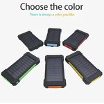 Power Bank Manufacturer - IP67 IPX6 Waterproof Solar - 10000mAh with Compass Hook Emergency