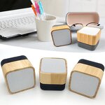 Bluetooth Speaker Manufacturer - Bamboo Wood Eco - TF Card Hi Fi FM Radio Atmosphere Light