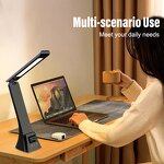 LED Desk Lamp Manufacturer - Folding Touch Dimmable - Wireless Charging Clock for Travel/Gift