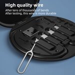 Cable Kit Manufacturer - Custom Logo - 60W USB C to Cable Adapter Box Set Storage Tray