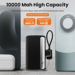 Power Bank Manufacturer - 22.5W 10000mAh - Built-in Type C Plug Cable Stand with Phone Holder