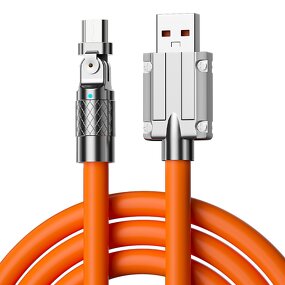 Cable Manufacturer - JIKE 120W Fast Charging - 180° Rotation Elbow for Android Liquid Silicone