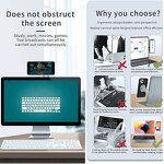 Phone Holder Manufacturer - 2025 Adjustable Aluminum Alloy Magnet - Screen Side Mount Magnetic Clip for Office Laptop