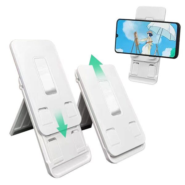 Phone Stand Manufacturer - Adjustable Foldable - Compatible with All Smart Phones/Tablets Gift