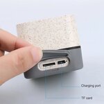 Bluetooth Speaker Manufacturer - Bamboo Wooden - Rechargeable with LED Light Home Gift TF Card