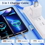 Game Set Manufacturer - 3-in-1 - Charging Cable Finger Sleeves EVA Case Power Bank