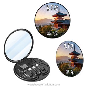 Storage Box Manufacturer - Kyoto Kinkaku-Ji Themed - 60W Travel Adapter Cable Kit