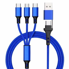 Cable Set Manufacturer - 5-in-1 Charging - Nylon Braided Fast Charging for Electronic Device