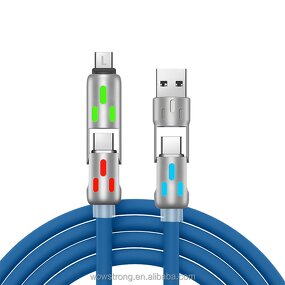 Cable Manufacturer - 60W 4-in-1 Multi USB - LED Indicator Fast Charging Data Sync