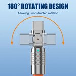 Cable Manufacturer - 120W Fast Charging - 180° Rotation Elbow for Xiaomi/Samsung