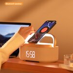 Speaker Manufacturer - 15W Alarm Clock - Wireless Charging with LED Digital Clock FM Radio