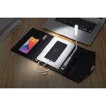 Gift Set Manufacturer - 2025 Annual Corporate - OEM LED Logo Charging Notebook Powerbank Disk Lamp