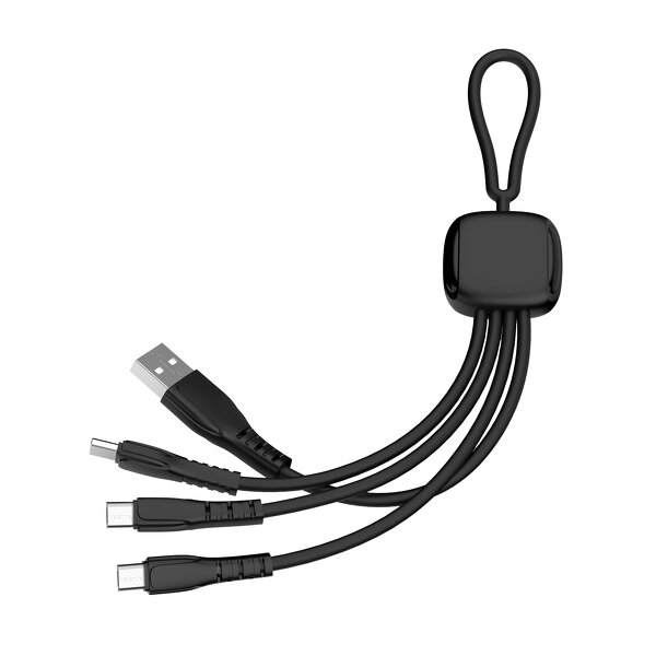 Cable Set Manufacturer - Factory Price 4-in-1 - Custom Logo Key Chain Business Gift Sets