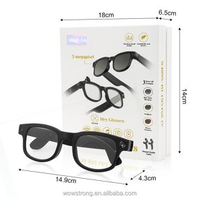 Glasses Manufacturer - Bluetooth Camera - AI Translation 1080P Video AI Voice Assistant Custom Logo