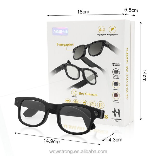 Glasses Manufacturer - Bluetooth Camera - AI Translation 1080P Video AI Voice Assistant Custom Logo