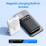 Power Bank Manufacturer - 8000/10000mAh Magnet - Built in Cables Display with Stand for Phones