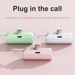 Power Bank Manufacturer - 5000mAh Li-Polymer - Built-in Cables Quick Charge Custom Logo for Outdoor