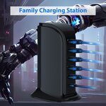 Charging Station Manufacturer - Hot Selling Wholesale 40W - 6 Ports Docking Hub Sailboat Design