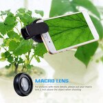 Phone Lens Manufacturer - 2-in-1 - 0.6X Wide Angle 15X Micro for Professional Use