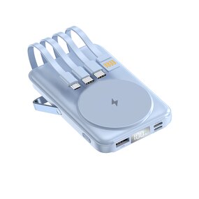 Power Bank Manufacturer - 8000/10000mAh Magnet - Built in Cables Display with Stand for Phones