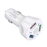 Car Charger Manufacturer - QC3.0 3 Ports - 5V 7A Universal Fast Charging Adapter