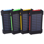 Power Bank Manufacturer - Solar Dual USB - 10000/20000mAh Waterproof with LED Light Panel