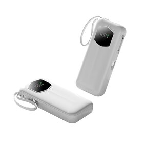 Power Bank Manufacturer - Customizable 10000mAh Slim - Built-in Cable 20W Output Type-C Input