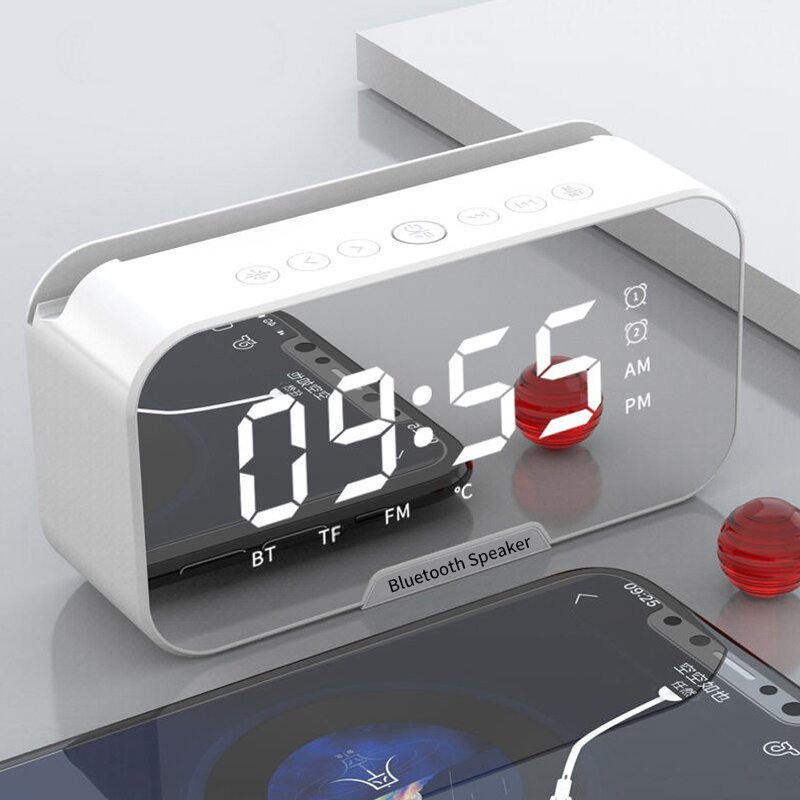 Alarm Clock Manufacturer - LED Portable - Bluetooth Speaker with Phone Stand for Home