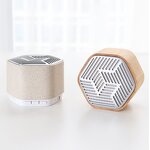 Bluetooth Speaker Manufacturer - Bamboo Wood Eco - TF Card Hi Fi FM Radio Atmosphere Light