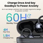 Earphone Manufacturer - Open Ear Wireless 5.4 - with Mic Sports for Small Ears/Glasses Wearers