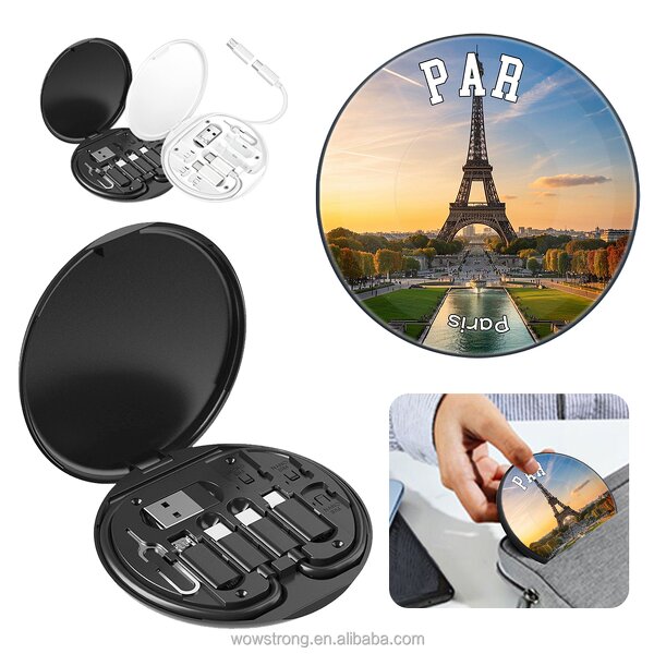Charger Kit Manufacturer - France Eiffel Tower - Multi Function Phone Holder Cable Set Storage Box