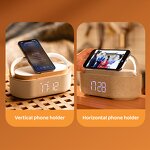 Alarm Clock Manufacturer - 4-in-1 15W BT - Wireless Charger with Phone Holder FM Radio