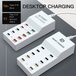 Charging Station Manufacturer - CE ROSH FCC UL 10-Port Type C - for Multiple Device Gift