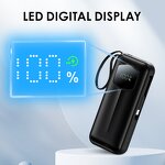 Power Bank Manufacturer - Customizable 10000mAh Slim - Built-in Cable 20W Output Type-C Input