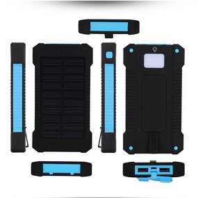 Power Bank Manufacturer - IP67 IPX6 Waterproof Solar - 10000mAh with Compass Hook Emergency