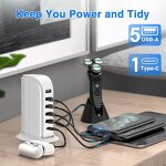 Charging Station Manufacturer - Hot Selling Wholesale 40W - 6 Ports Docking Hub Sailboat Design