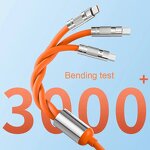 Cable Manufacturer - 3-in-1 Multi Charging - Universal Silicone for Phone Charging