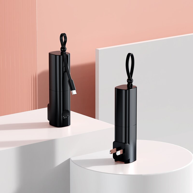 Power Bank Manufacturer - 4000-5000mAh 2-in-1 Plug-In - with Cable Lanyard Plug