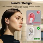Earphone Manufacturer - Open Ear Wireless 5.4 - with Mic Sports for Small Ears/Glasses Wearers