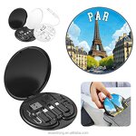 Charger Kit Manufacturer - France Eiffel Tower - Multi Function Phone Holder Cable Set Storage Box