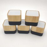 Bluetooth Speaker Manufacturer - Bamboo Wooden - Rechargeable with LED Light Home Gift TF Card