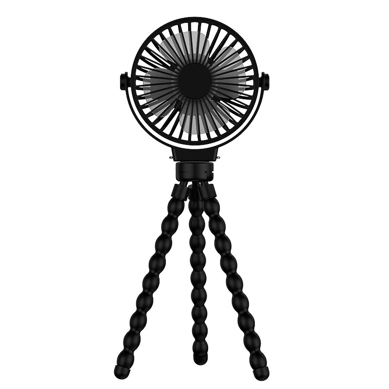 Fan Manufacturer - OEM Logo - Stroller Tripod 360° Adjustment Replaceable Battery for Gift