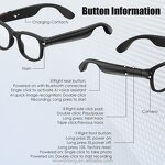 Glasses Manufacturer - Bluetooth Camera - AI Translation 1080P Video AI Voice Assistant Custom Logo