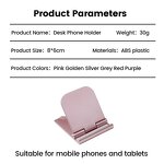 Phone Holder Manufacturer - Universal Folding - Desktop Adjustable for Tablet/Phone/Gaming