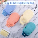 Bath Exfoliating Glove Factory - Solid Color Reusable