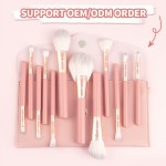 化妆刷套装供应商-12支木柄定制