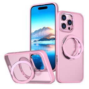 Magnetic Phone Case Manufacturer - Clear Hard PC Transparent for iPhone 16 15 Pro Max with Ring